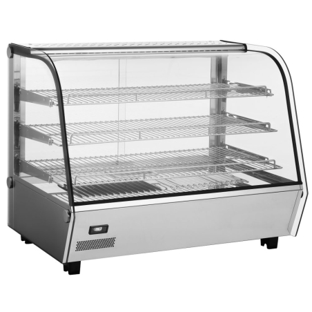 Vitrine de table chauffante professionnelle 160 litres, 30-90&deg;C - Hendi