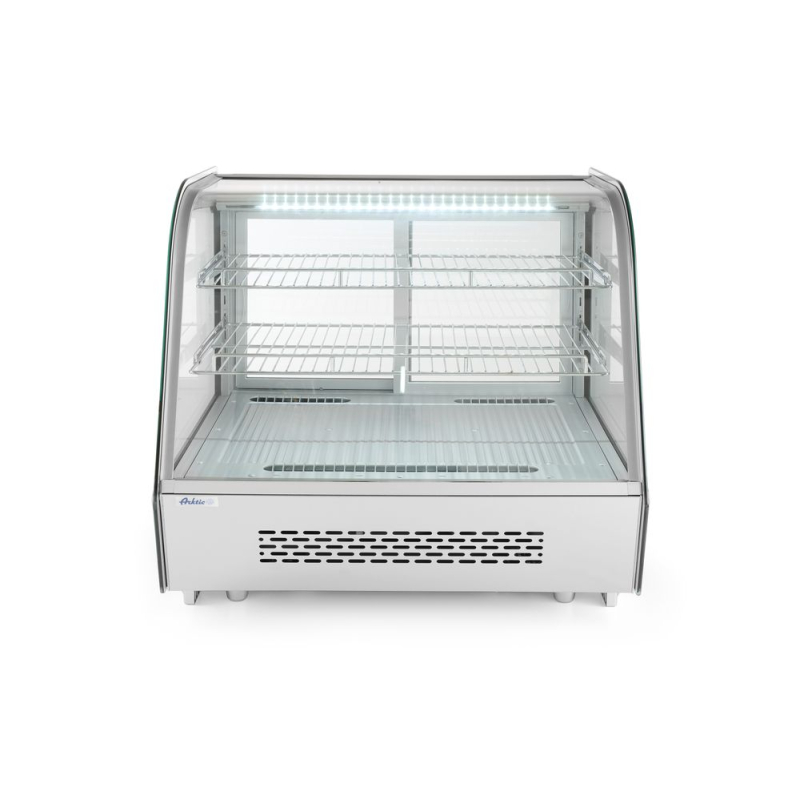 Vitrine de pr&eacute;sentation r&eacute;frig&eacute;r&eacute;e Arktic 120L, double vitrage, LED, 707x570x(H)680mm - Hendi