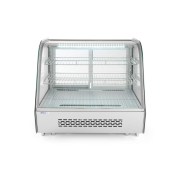 Vitrine de pr&eacute;sentation r&eacute;frig&eacute;r&eacute;e Arktic 120L, double vitrage, LED, 707x570x(H)680mm - Hendi