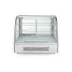 Vitrine de pr&eacute;sentation r&eacute;frig&eacute;r&eacute;e Arktic 120L, double vitrage, LED, 707x570x(H)680mm - Hendi