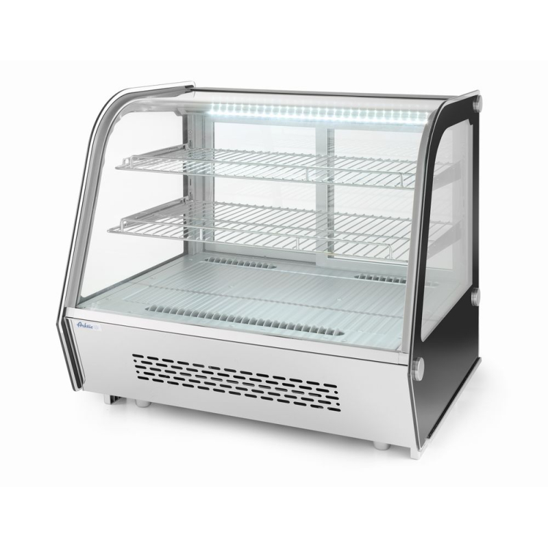 Vitrine de pr&eacute;sentation r&eacute;frig&eacute;r&eacute;e Arktic 120L, double vitrage, LED, 707x570x(H)680mm - Hendi