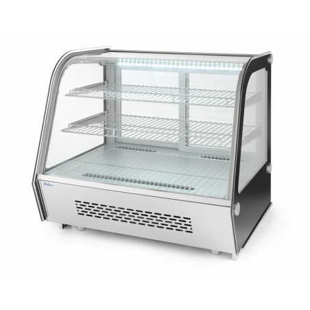 Vitrine de pr&eacute;sentation r&eacute;frig&eacute;r&eacute;e Arktic 120L, double vitrage, LED, 707x570x(H)680mm - Hendi