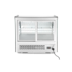 Vitrine de pr&eacute;sentation r&eacute;frig&eacute;r&eacute;e Arktic 120L, double vitrage, LED, 707x570x(H)680mm - Hendi