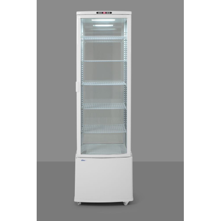 Vitrine r&eacute;frig&eacute;r&eacute;e professionnelle Arktic 270L, 0-6&deg;C, Blanc - Hendi