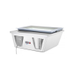 Vitrine R&eacute;frig&eacute;r&eacute;e N&eacute;gative Professionnelle pour Cr&egrave;me Glac&eacute;e - Cong&eacute;lateur Statistique -25&deg;C, 4 Bacs 5L - Hendi
