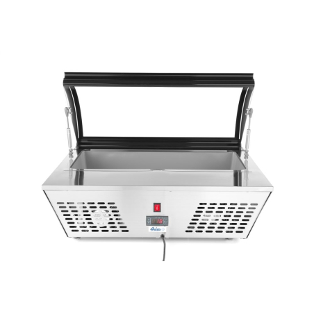 Vitrine de comptoir r&eacute;frig&eacute;r&eacute;e &agrave; salade Arktic 67L, 775x615x(H)235mm - Hendi