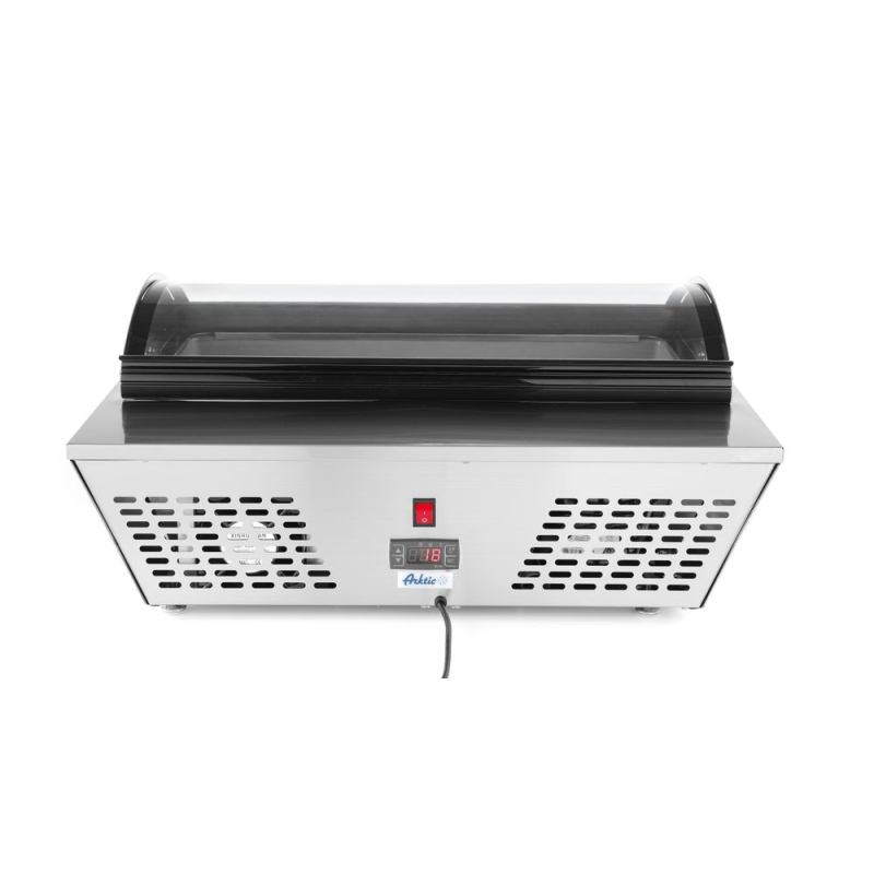 Vitrine de comptoir r&eacute;frig&eacute;r&eacute;e &agrave; salade Arktic 67L, 775x615x(H)235mm - Hendi