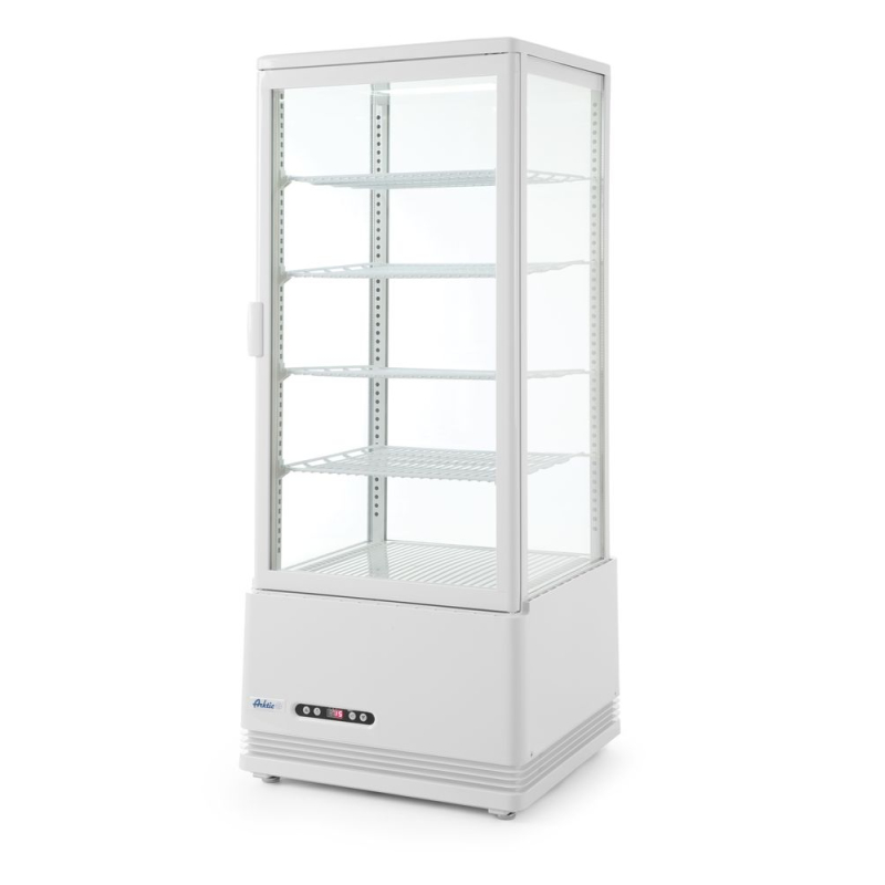 Vitrine R&eacute;frig&eacute;r&eacute;e de Table Arktic, 98 Litres, Blanche, 4 &eacute;tag&egrave;res - Hendi