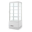 Vitrine R&eacute;frig&eacute;r&eacute;e de Table Arktic, 98 Litres, Blanche, 4 &eacute;tag&egrave;res - Hendi
