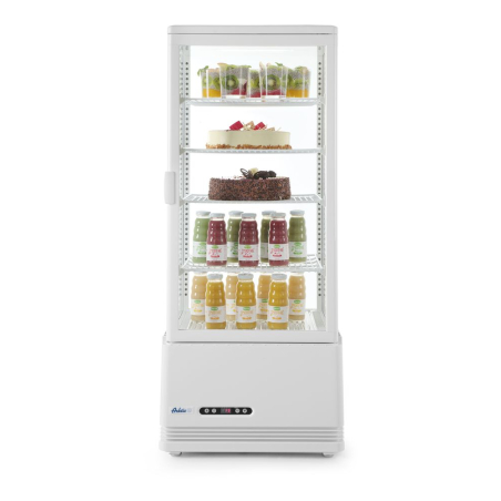 Vitrine R&eacute;frig&eacute;r&eacute;e de Table Arktic, 98 Litres, Blanche, 4 &eacute;tag&egrave;res - Hendi