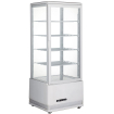 Vitrine R&eacute;frig&eacute;r&eacute;e de Table Arktic, 98 Litres, Blanche, 4 &eacute;tag&egrave;res - Hendi