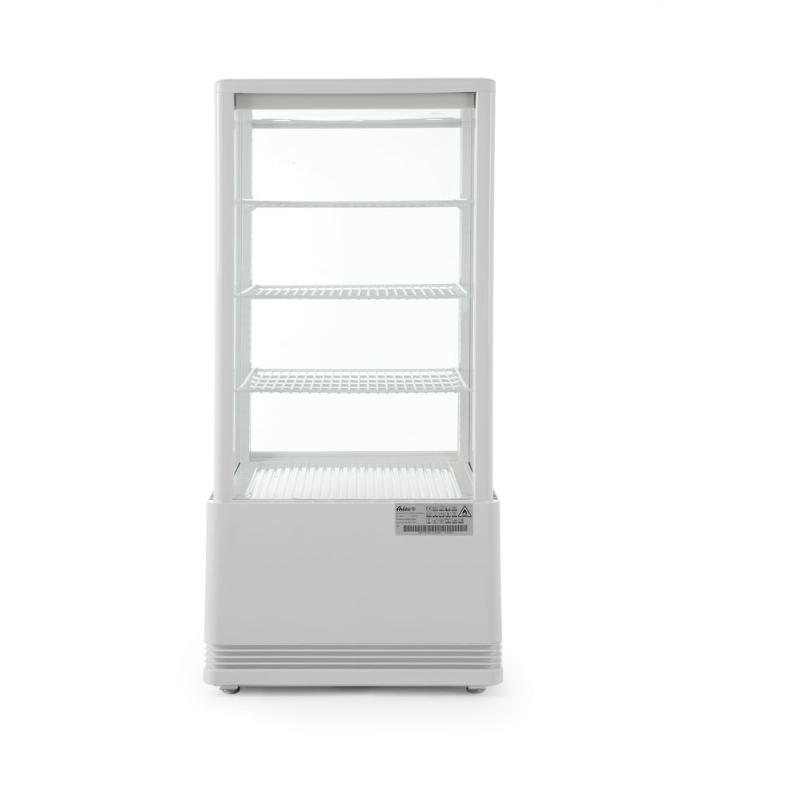 Vitrine de table r&eacute;frig&eacute;r&eacute;e 78L Blanc, Compresseur Inverter, 444x397x(H)940mm - Hendi