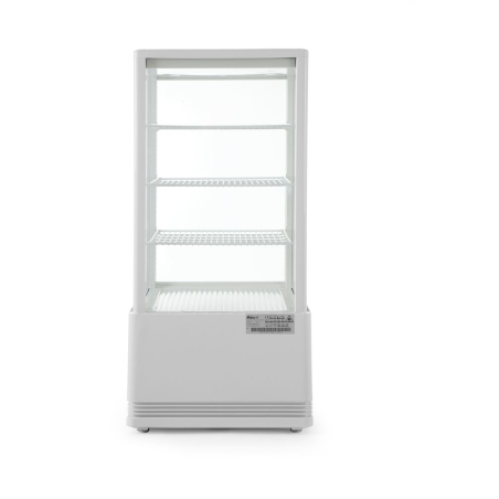 Vitrine de table r&eacute;frig&eacute;r&eacute;e 78L Blanc, Compresseur Inverter, 444x397x(H)940mm - Hendi