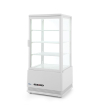 Vitrine de table r&eacute;frig&eacute;r&eacute;e 78L Blanc, Compresseur Inverter, 444x397x(H)940mm - Hendi