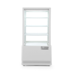 Vitrine R&eacute;frig&eacute;r&eacute;e de Table Professionnelle, 68L, Blanche, Classe &Eacute;nergie B - Hendi