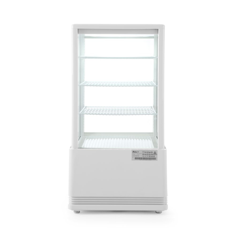 Vitrine R&eacute;frig&eacute;r&eacute;e de Table Professionnelle, 68L, Blanche, Classe &Eacute;nergie B - Hendi