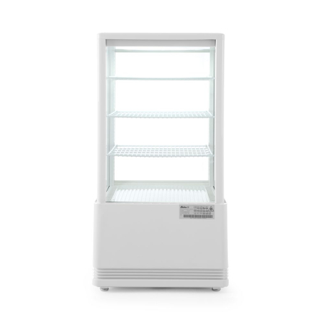 Vitrine R&eacute;frig&eacute;r&eacute;e de Table Professionnelle, 68L, Blanche, Classe &Eacute;nergie B - Hendi