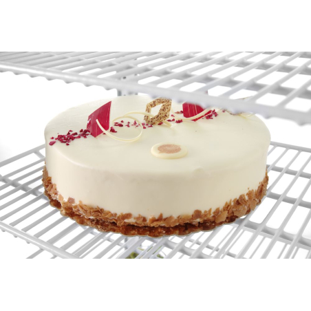 Vitrine R&eacute;frig&eacute;r&eacute;e de Table Professionnelle, 68L, Blanche, Classe &Eacute;nergie B - Hendi