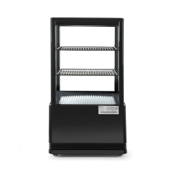 Vitrine de table r&eacute;frig&eacute;r&eacute;e 58 litres Arktic noir - Hendi