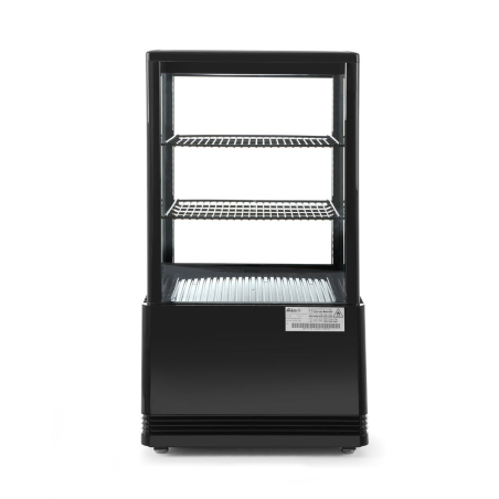 Vitrine de table r&eacute;frig&eacute;r&eacute;e 58 litres Arktic noir - Hendi