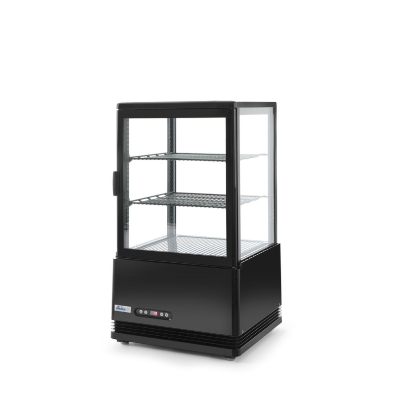 Vitrine de table r&eacute;frig&eacute;r&eacute;e 58 litres Arktic noir - Hendi