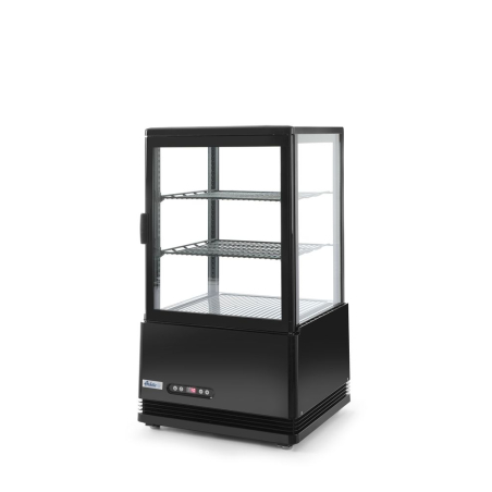 Vitrine de table r&eacute;frig&eacute;r&eacute;e 58 litres Arktic noir - Hendi