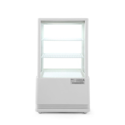 Vitrine de Table R&eacute;frig&eacute;r&eacute;e 58L, Blanche, 2-6&deg;C, 452x406x830mm - Hendi