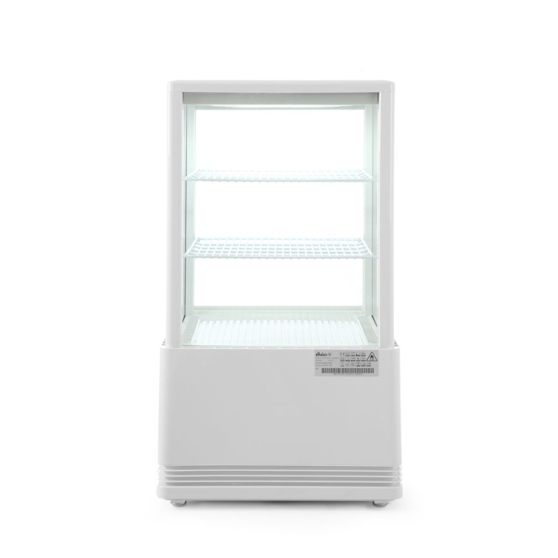 Vitrine de Table R&eacute;frig&eacute;r&eacute;e 58L, Blanche, 2-6&deg;C, 452x406x830mm - Hendi