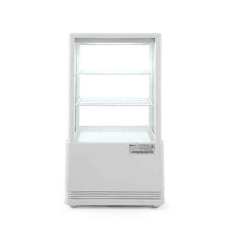 Vitrine de Table R&eacute;frig&eacute;r&eacute;e 58L, Blanche, 2-6&deg;C, 452x406x830mm - Hendi