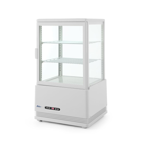 Vitrine de Table R&eacute;frig&eacute;r&eacute;e 58L, Blanche, 2-6&deg;C, 452x406x830mm - Hendi