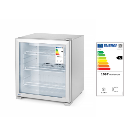 Vitrine r&eacute;frig&eacute;r&eacute;e n&eacute;gative de table 90L Arktic, d&eacute;givrage auto, LED - Hendi