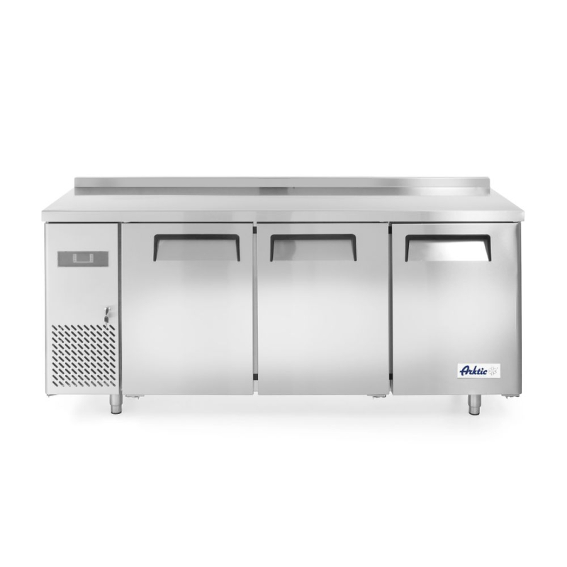 R&eacute;frig&eacute;rateur comptoir 3 portes Kitchen Line 390L, 1800x600x(H)886mm - Hendi