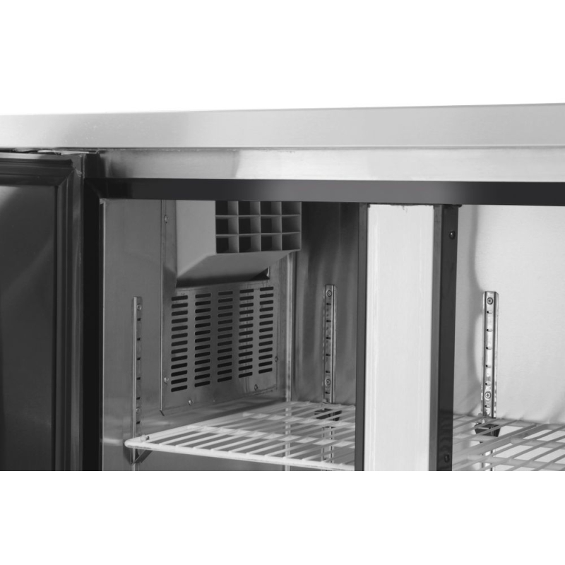 R&eacute;frig&eacute;rateur comptoir professionnel deux portes Kitchen Line 220L, Arktic - Hendi