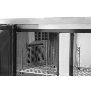 R&eacute;frig&eacute;rateur comptoir professionnel deux portes Kitchen Line 220L, Arktic - Hendi