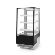 Vitrine R&eacute;frig&eacute;r&eacute;e Professionnelle 3 &Eacute;tag&egrave;res Inclin&eacute;es Arktic 300L (0-6&deg;C) - Hendi