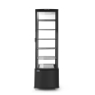 Vitrine r&eacute;frig&eacute;r&eacute;e professionnelle 270L, Arktic, Noire, 556x526x1913mm - Hendi