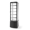 Vitrine r&eacute;frig&eacute;r&eacute;e professionnelle 270L, Arktic, Noire, 556x526x1913mm - Hendi
