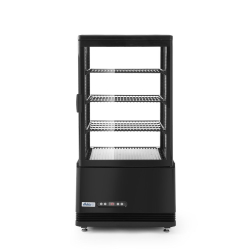 Vitrine de table r&eacute;frig&eacute;r&eacute;e 68 litres Arktic Noir 2/6&deg;C, Compresseur Inverter, 444x397x(H)875mm - Hendi