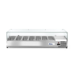 Vitrine r&eacute;frig&eacute;r&eacute;e professionnelle 7x GN 1/3 Arktic 1605mm - Hendi