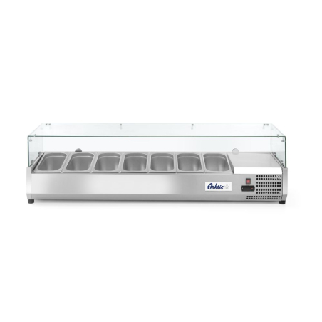 Vitrine r&eacute;frig&eacute;r&eacute;e professionnelle 7x GN 1/3 Arktic 1605mm - Hendi