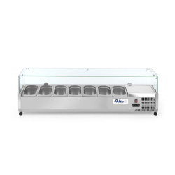 Vitrine r&eacute;frig&eacute;r&eacute;e professionnelle Arktic 7x GN 1/4 (1505x335xH460mm) - Hendi