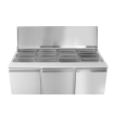 Saladette R&eacute;frig&eacute;r&eacute;e Professionnelle 3 Portes GN 380L Arktic - Hendi