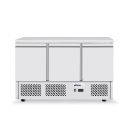 R&eacute;frig&eacute;rateur comptoir 3 portes Kitchen Line 380L, Arktic - Hendi