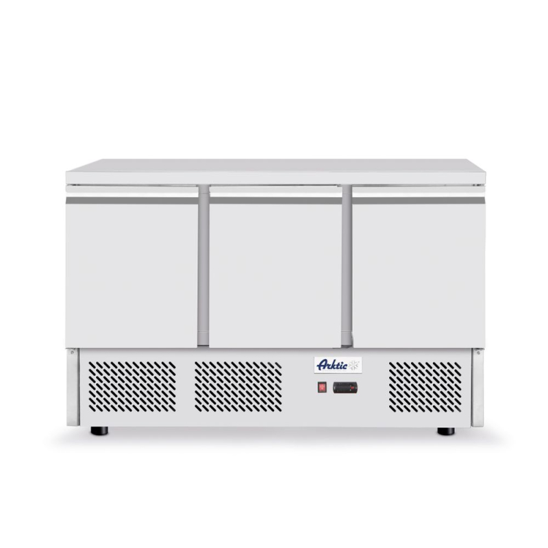 R&eacute;frig&eacute;rateur comptoir 3 portes Kitchen Line 380L, Arktic - Hendi