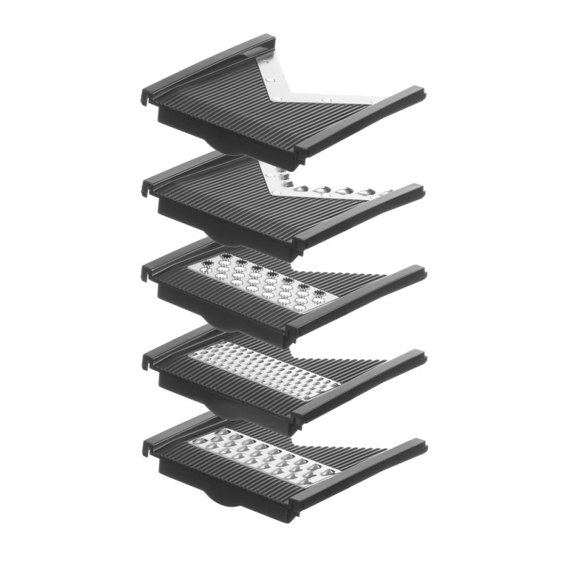 Set de 5 Lames de Rechange Universelles pour Mandoline en V 222614, Acier Inoxydable - Hendi