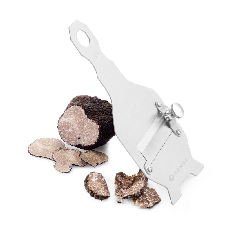 Rasoir &agrave; truffes professionnel en acier inoxydable avec r&eacute;glage de lame - Hendi