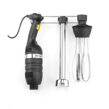 Mixeur Plongeur Professionnel &agrave; Vitesse Variable 350W avec Fouet et Support Mural, Kitchen Line - Hendi