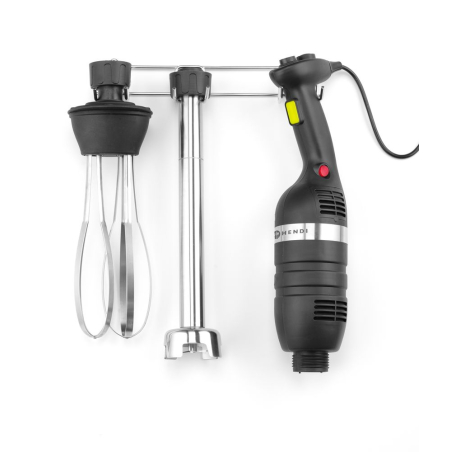 Mixeur Plongeur Professionnel &agrave; Vitesse Variable 350W avec Fouet et Support Mural, Kitchen Line - Hendi