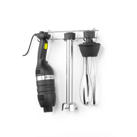 Mixeur Plongeur Professionnel &agrave; Vitesse Variable 350W avec Fouet et Support Mural, Kitchen Line - Hendi