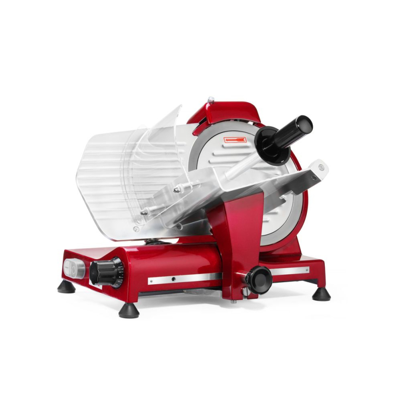 Trancheuse professionnelle Profi Line lame &Oslash; 250 mm rouge pour charcuterie et viande - Hendi